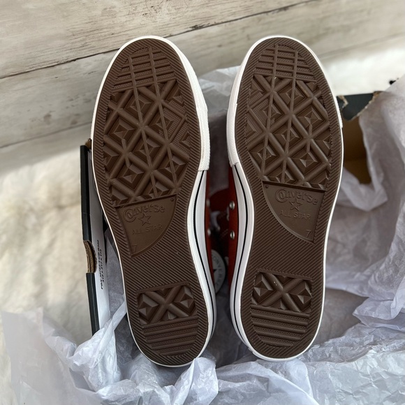 NEW Converse Womens Size 9 Chuck Taylor All Star Platform High Brick Red Shoe - Picture 9 of 9